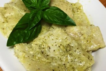 Testaroli with Pesto